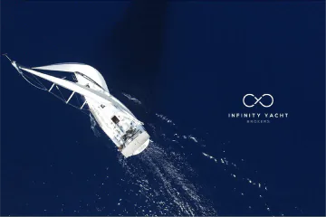infinity yacht brand identity design